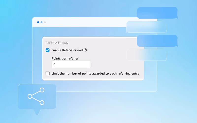 Refer a friend sharing