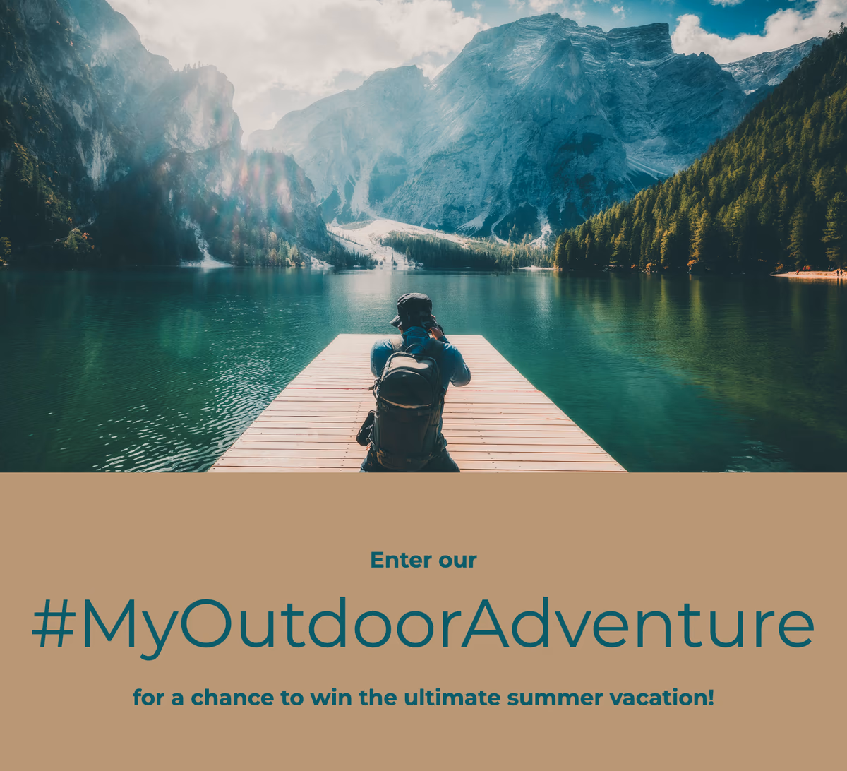 A #MyOutdoorAdventure hashtag campaign being built in ShortStack